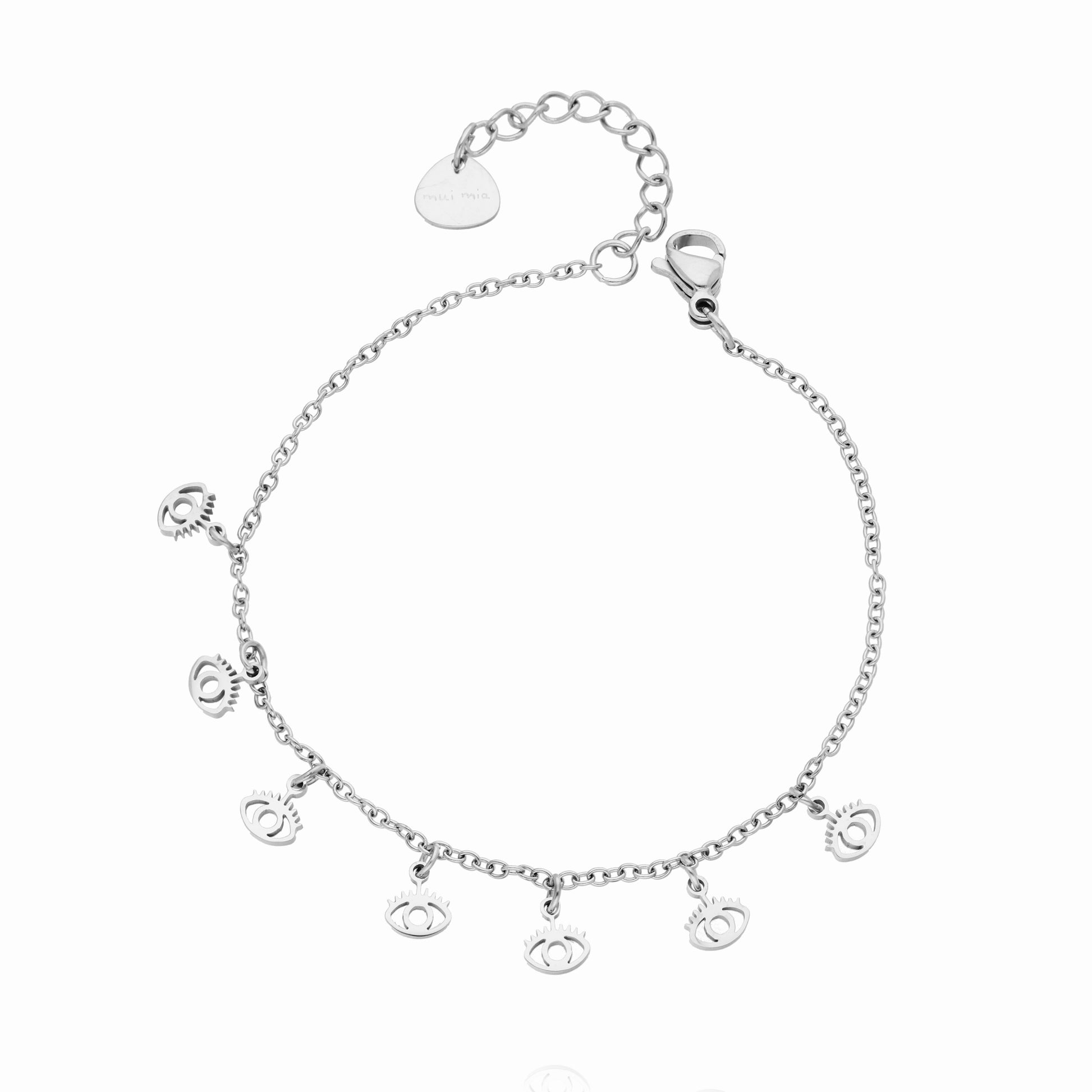 Pulsera Mini Charm Ojitos - mui mia