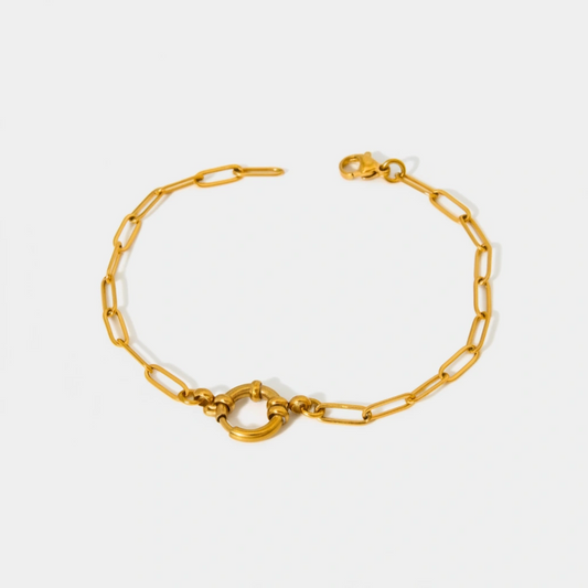 Pulsera cadena eslabón redondo