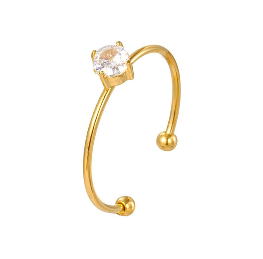 Anillo Brillo Redondo